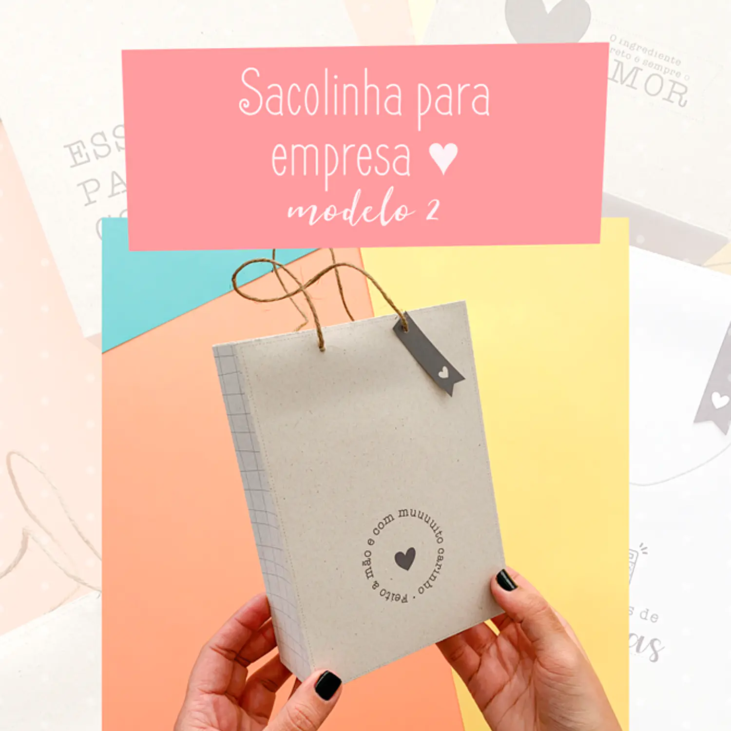 Arquivo Sacolinhas Para Empresa - Pdf e Png 5