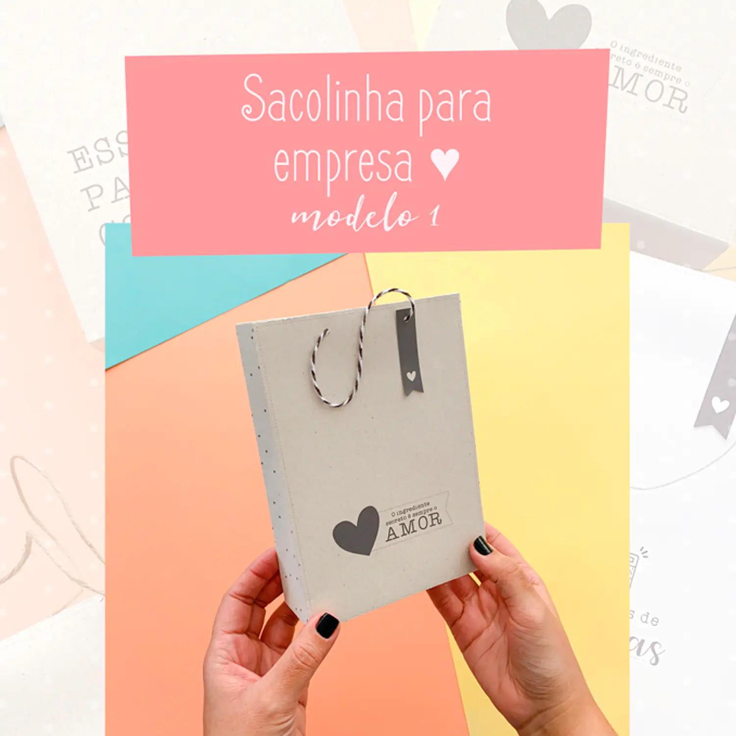Arquivo Sacolinhas Para Empresa - Pdf e Png 6