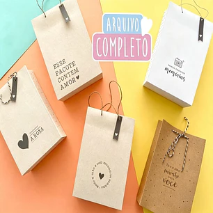 Arquivo Sacolinhas Para Empresa - Pdf e Png