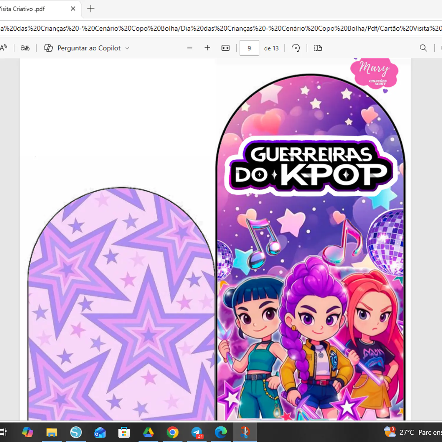 Arquivo Kit Caixa Cenário Copo Bolha Dia Das Crianças - Pdf - Mary Criações 3