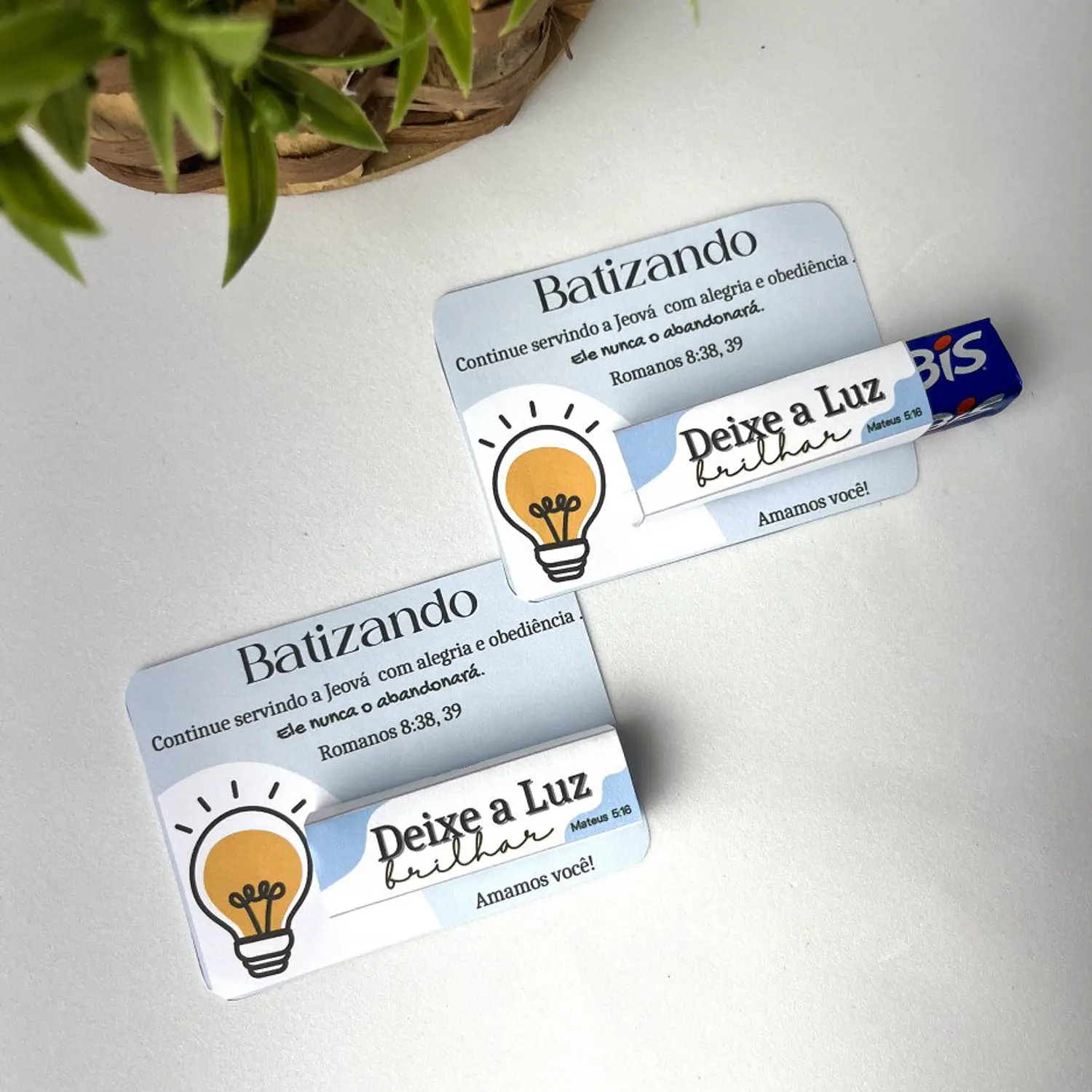 Arquivo Card Bis Lembrança Batismo - Pdf