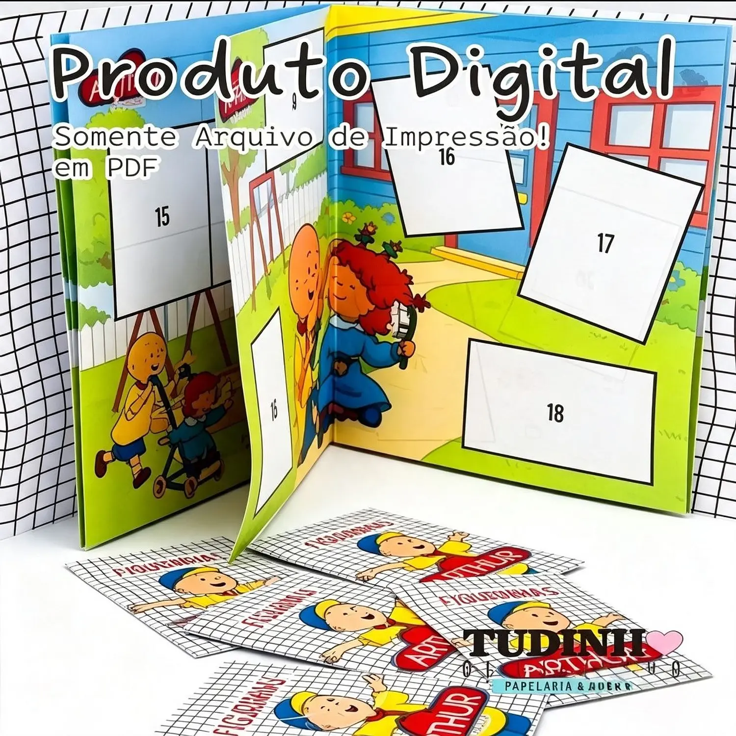 Arquivo Digital Álbum De Figurinhas Caillow - PDF - Tudinho de Biquinho