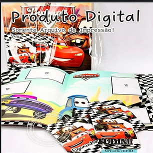 Arquivo Digital Álbum De Figurinhas Carros - PDF - Tudinho de Biquinho