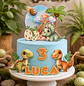 Arquivo Topo Dinossauros Cute - Pdf e Studio - Thumbnail 1