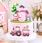 Arquivo Topo Fazendinha Criação Trator Rosa Vintage - Pdf e Studio - Thumbnail 1