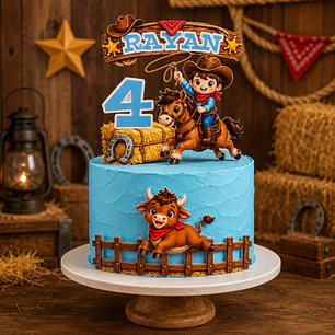 Arquivo Topo Cowboy Cute - Pdf e Studio