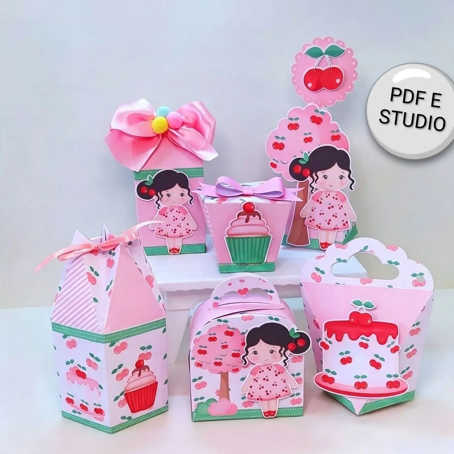 Arquivo Menina Cerejinha - Pdf e Studio