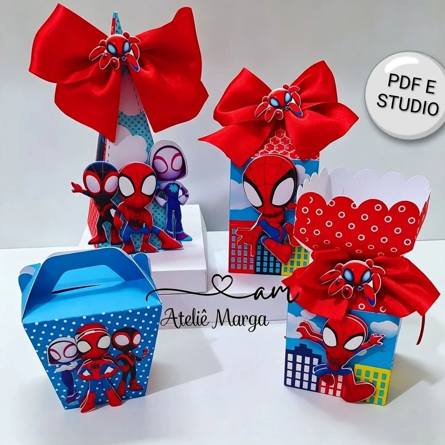 Arquivo Homem Aranha Cute - Pdf e Studio - Ateliê Marga