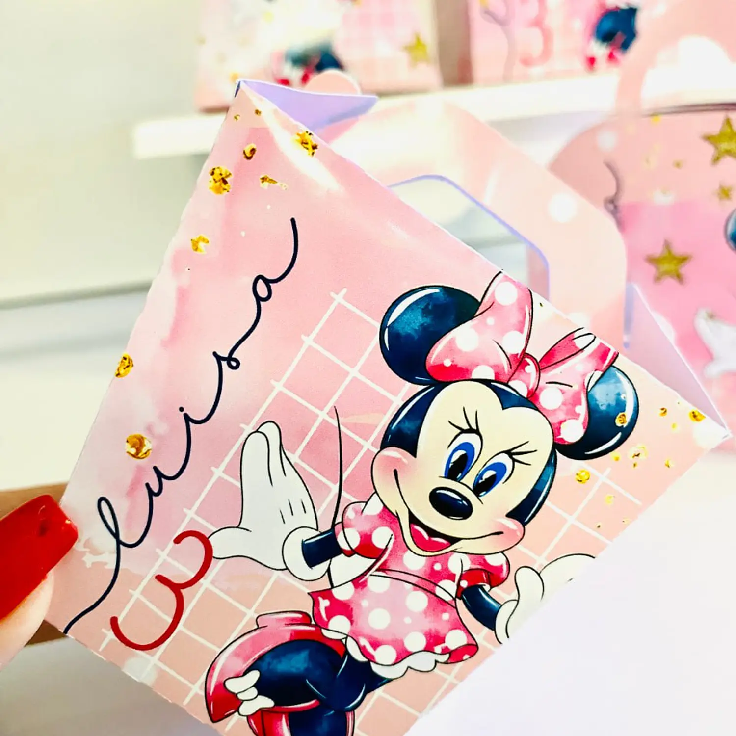 Arquivo Minnie Rosa Aquarela - Pdf e Studio 4