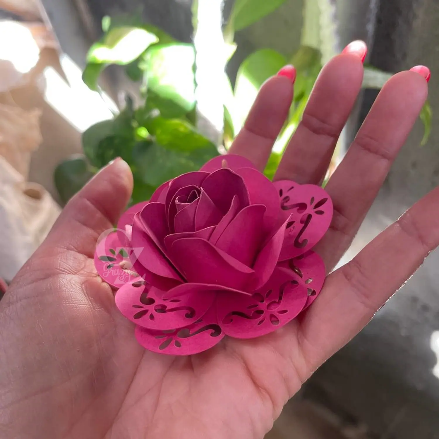 Arquivo De Corte Flor Rendada Para Topo 01 - Pdf e Studio
