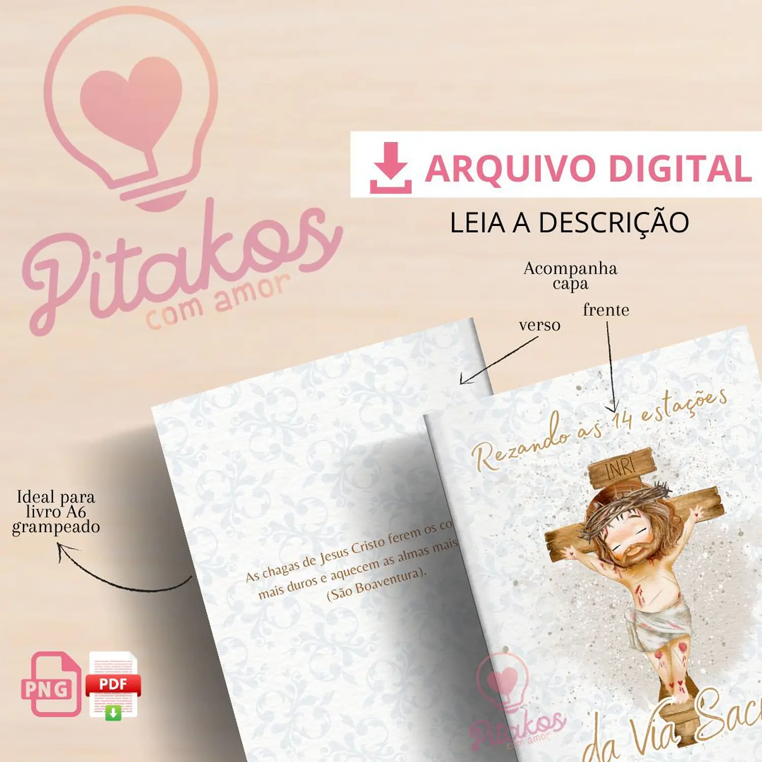Arquivo Digital Combo L. Orações Terço - Quaresma e Via Sacra - Pitakos 2