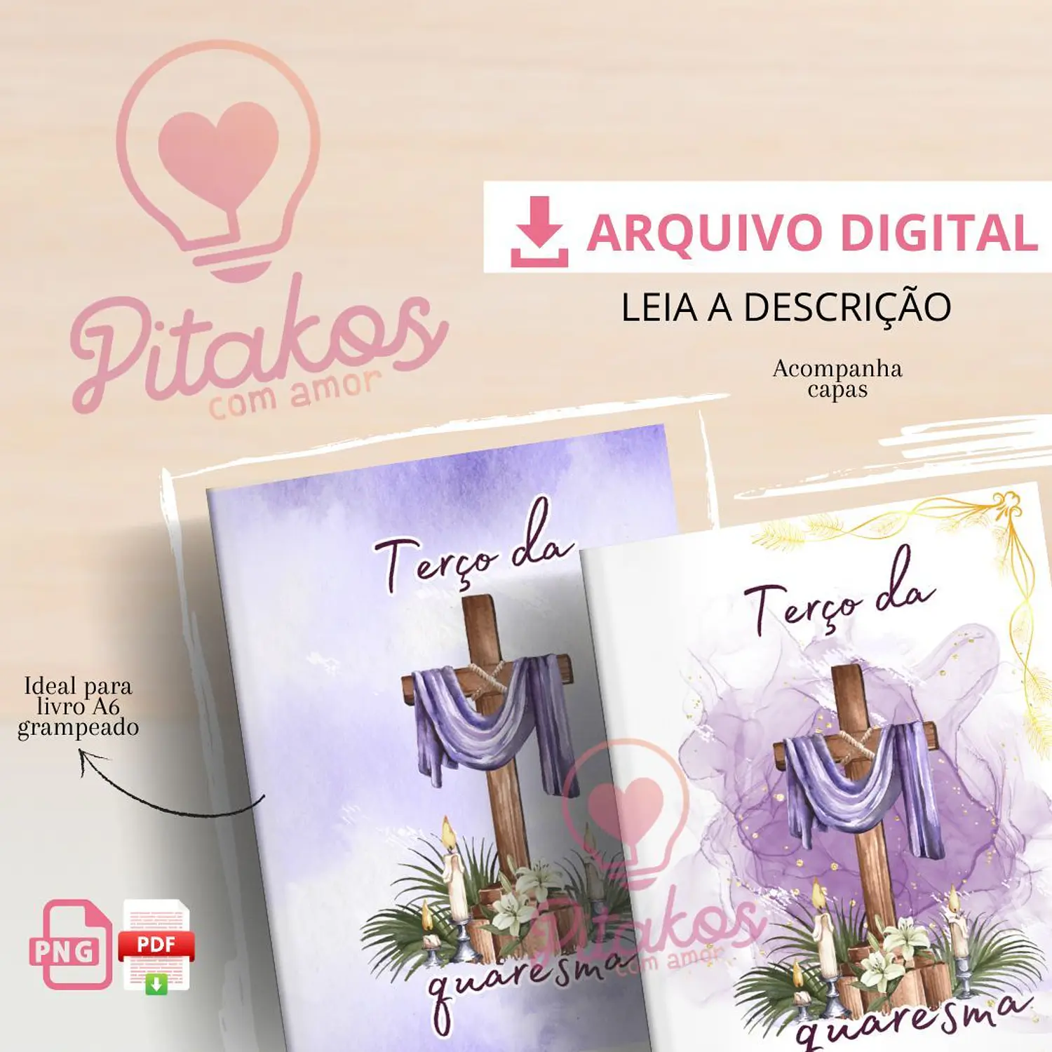 Arquivo Digital Combo L. Orações Terço - Quaresma e Via Sacra - Pitakos 4