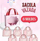 Arquivo Sacola Vitrine Vazada - Molde Limpo - Pdf e Studio - Thumbnail 2