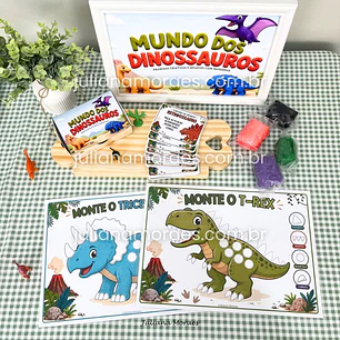 Arquivo Kit Mundo Dos Dinossauros - Brincadeira Com Massinha Criativa - Pdf