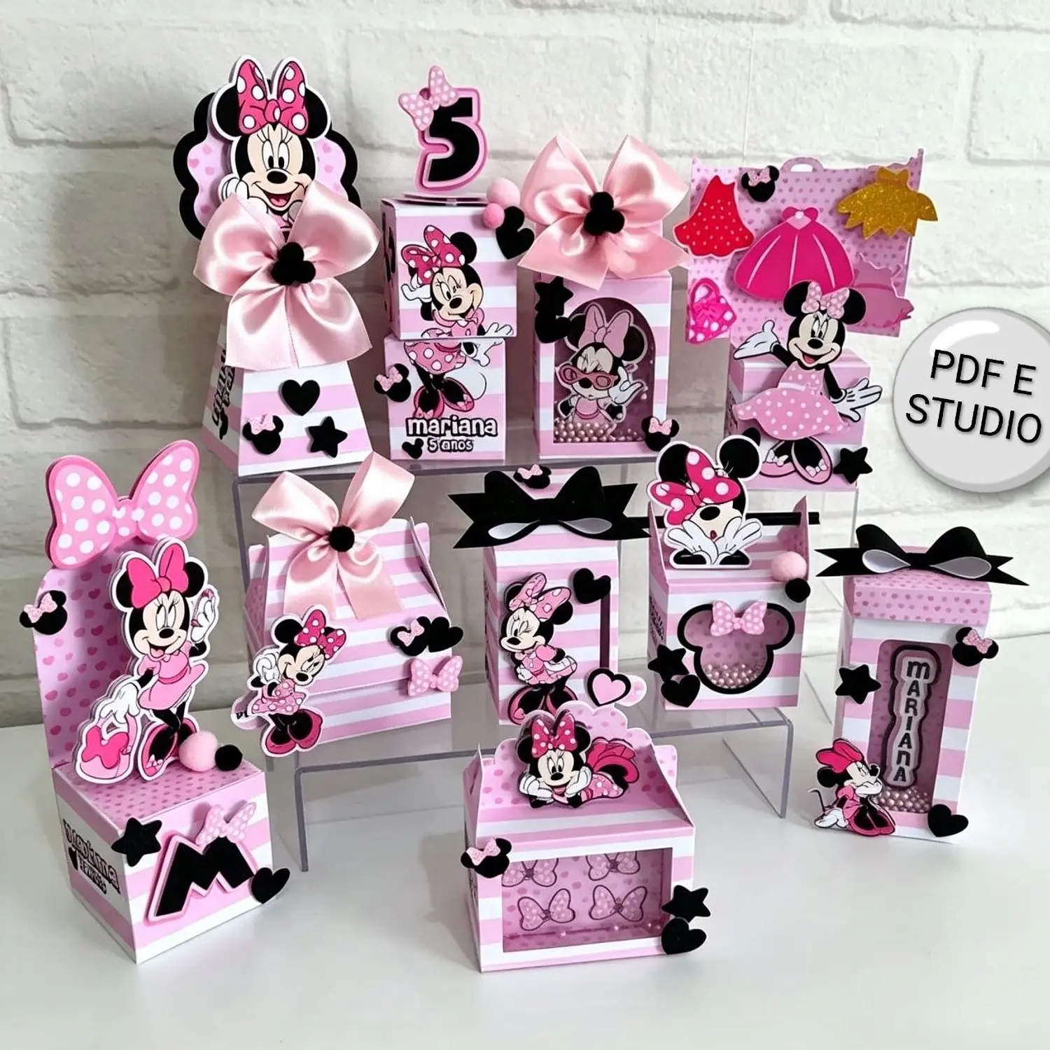 Arquivo Minnie Rosa Luxo Clean - Pdf e Studio
