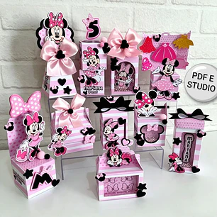 Arquivo Minnie Rosa Luxo Clean - Pdf e Studio