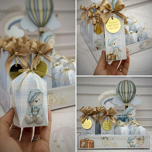 Arquivo Bandeja Transparente Decorativa Para Chá De Bebê Com Caixinhas