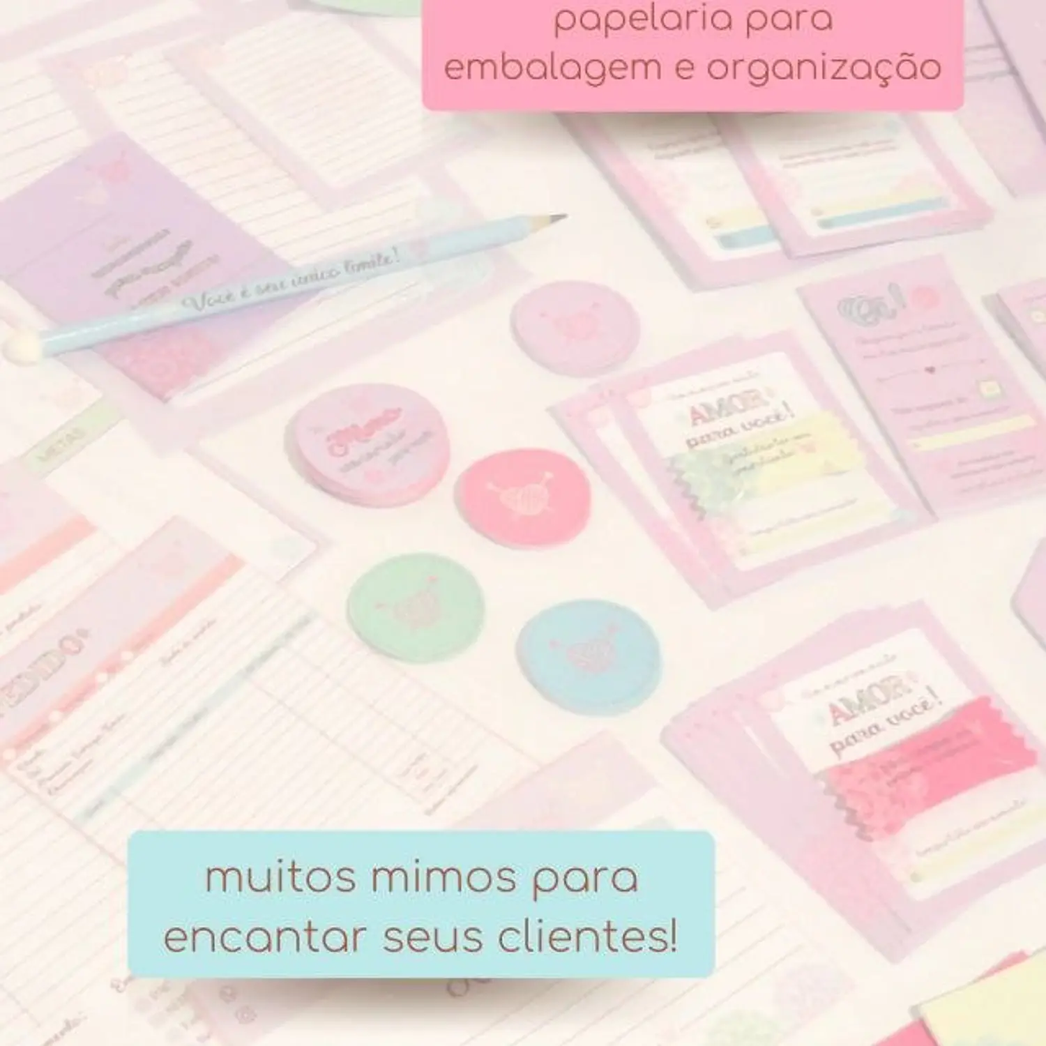 Arquivo Kit Digital Embalagem Crochê Candy - PNG 6