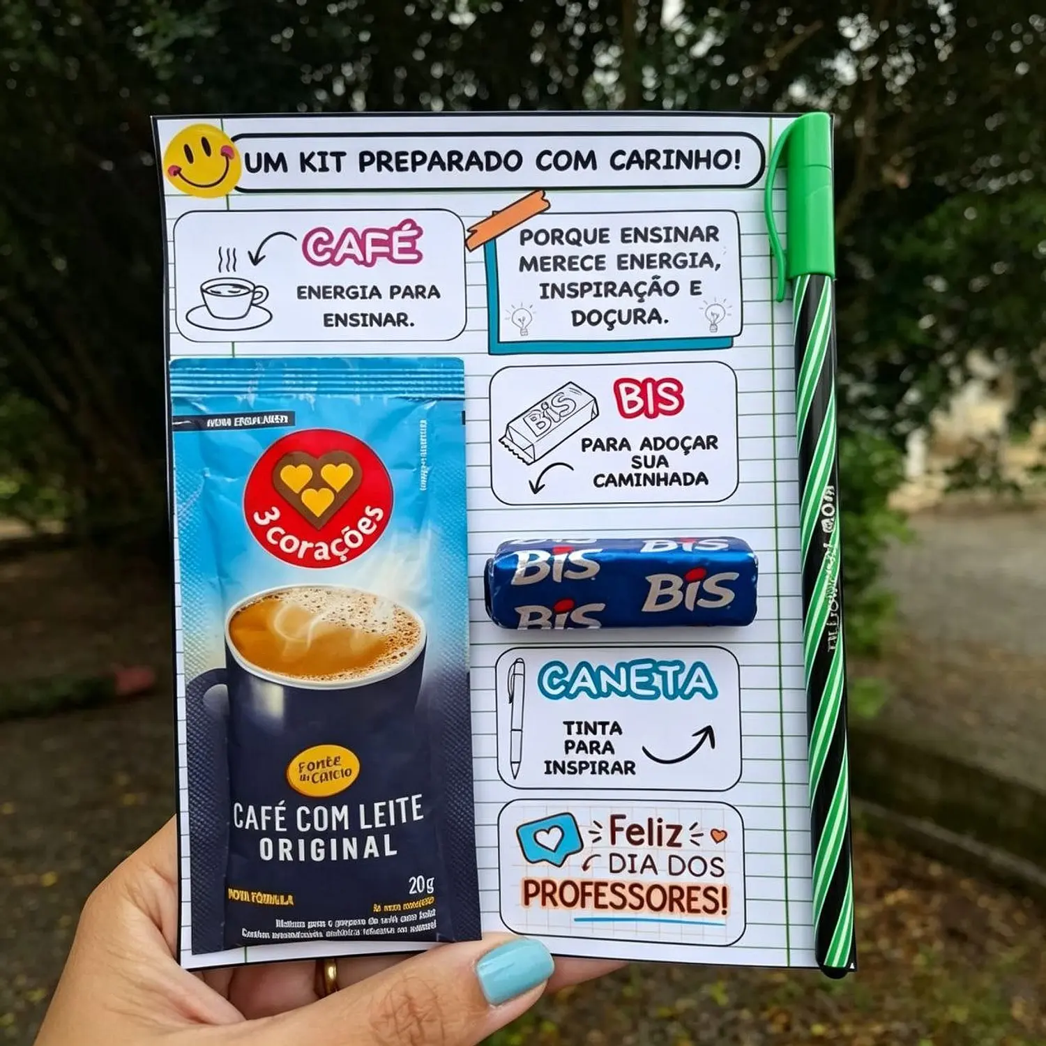 Arquivo Digital Card Kit Dia Dos Professores - Pdf Pronto Para imprimir 2