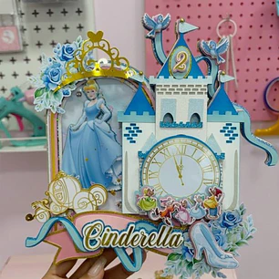 Arquivo Cake Topper Cinderela