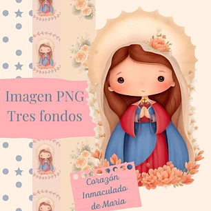 Kit Digital Imaculado Coração De Maria - Arte Religiosa em  Png