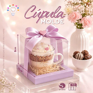 Arquivo Caixa Cúpula - Molde Limpo - Pdf e Studio - Criar bv