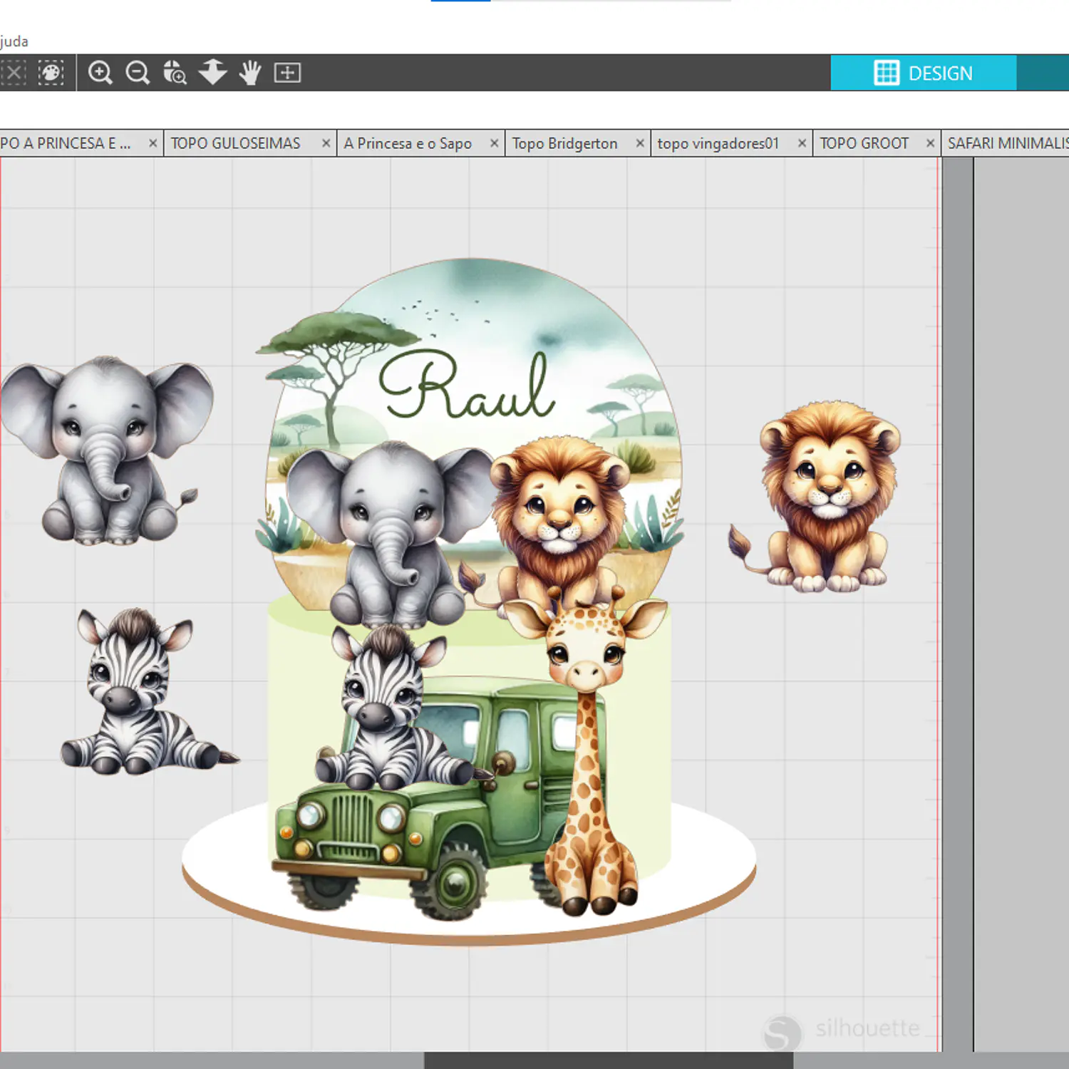 Arquivo Topo Safari Elegante - Realista - Pdf e Studio 2