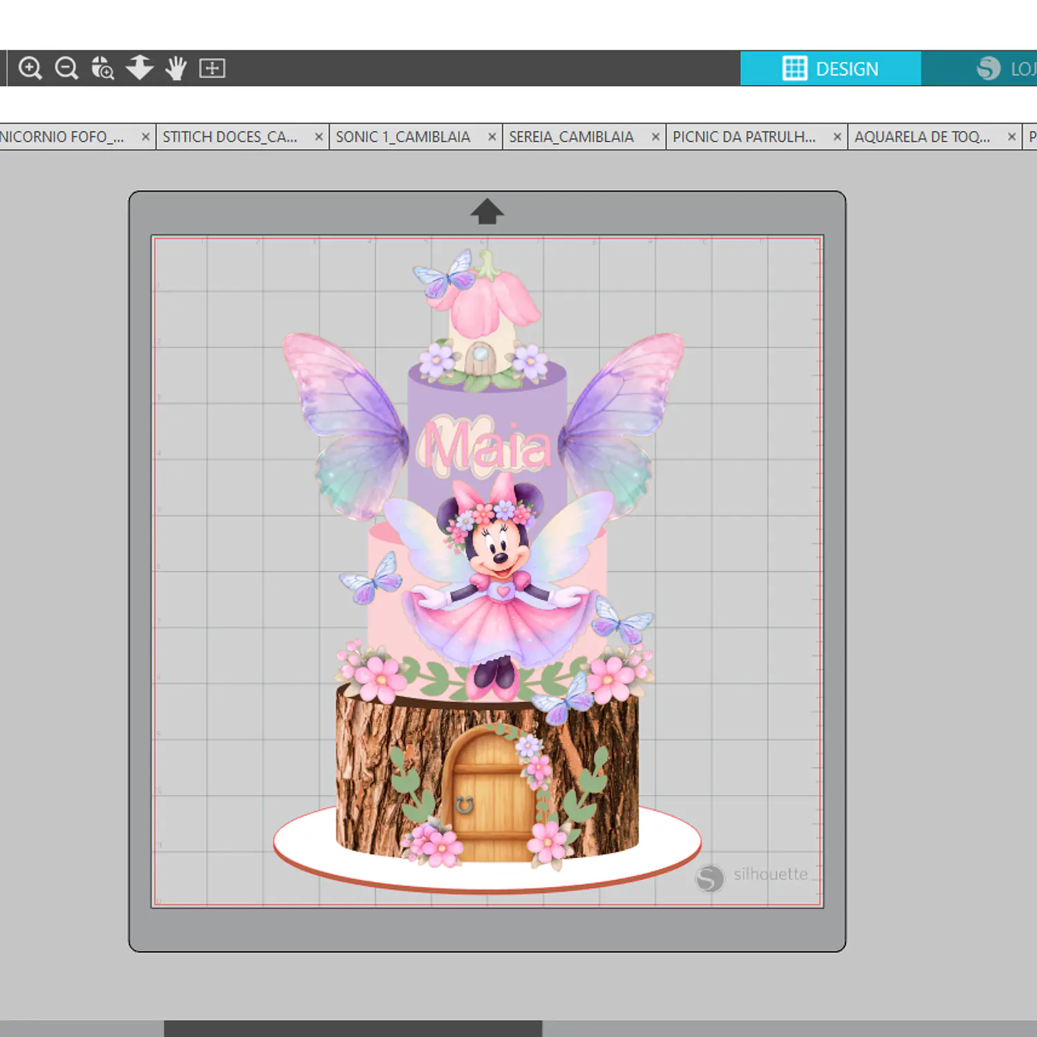 Arquivo Topo Minnie Fada Realista - Pdf e Studio 2