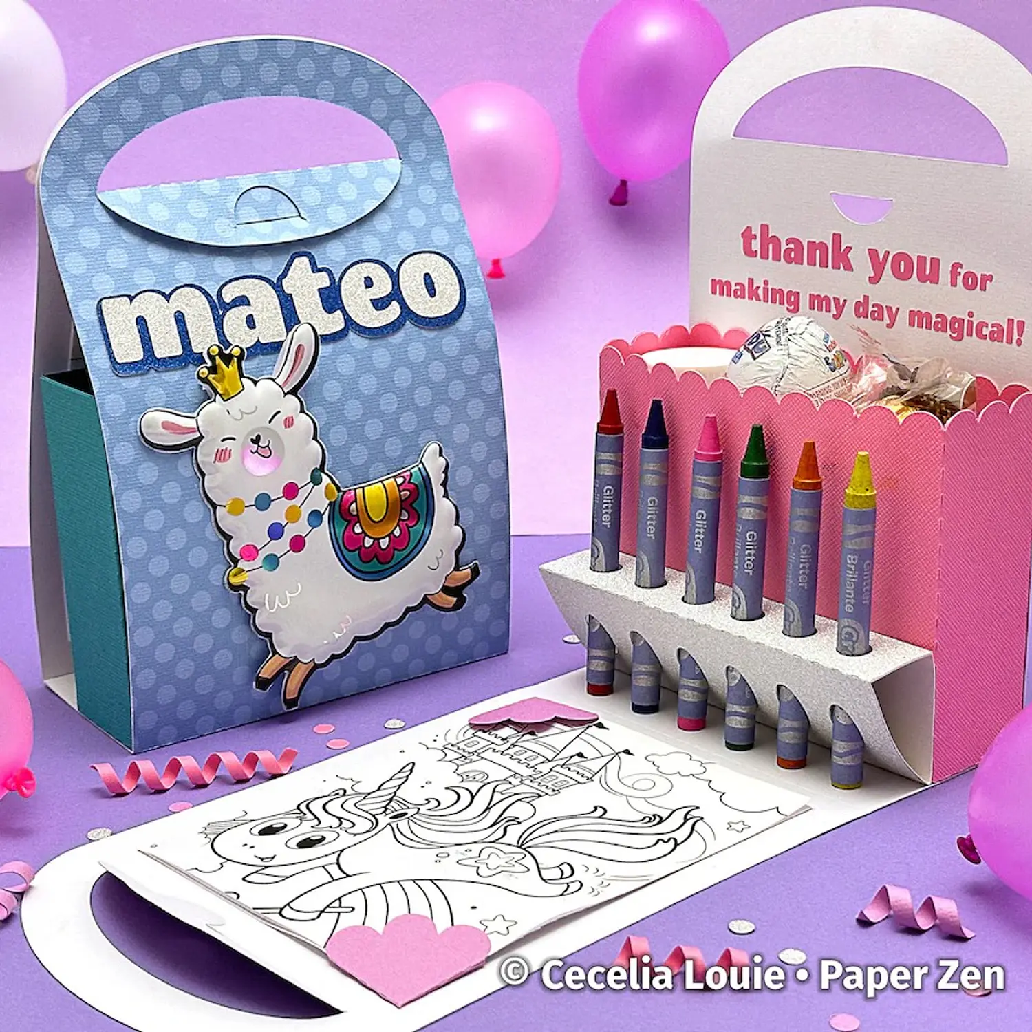 Arquivo Maletinha Para Colorir - Molde Limpo - Pdf e Studio 5