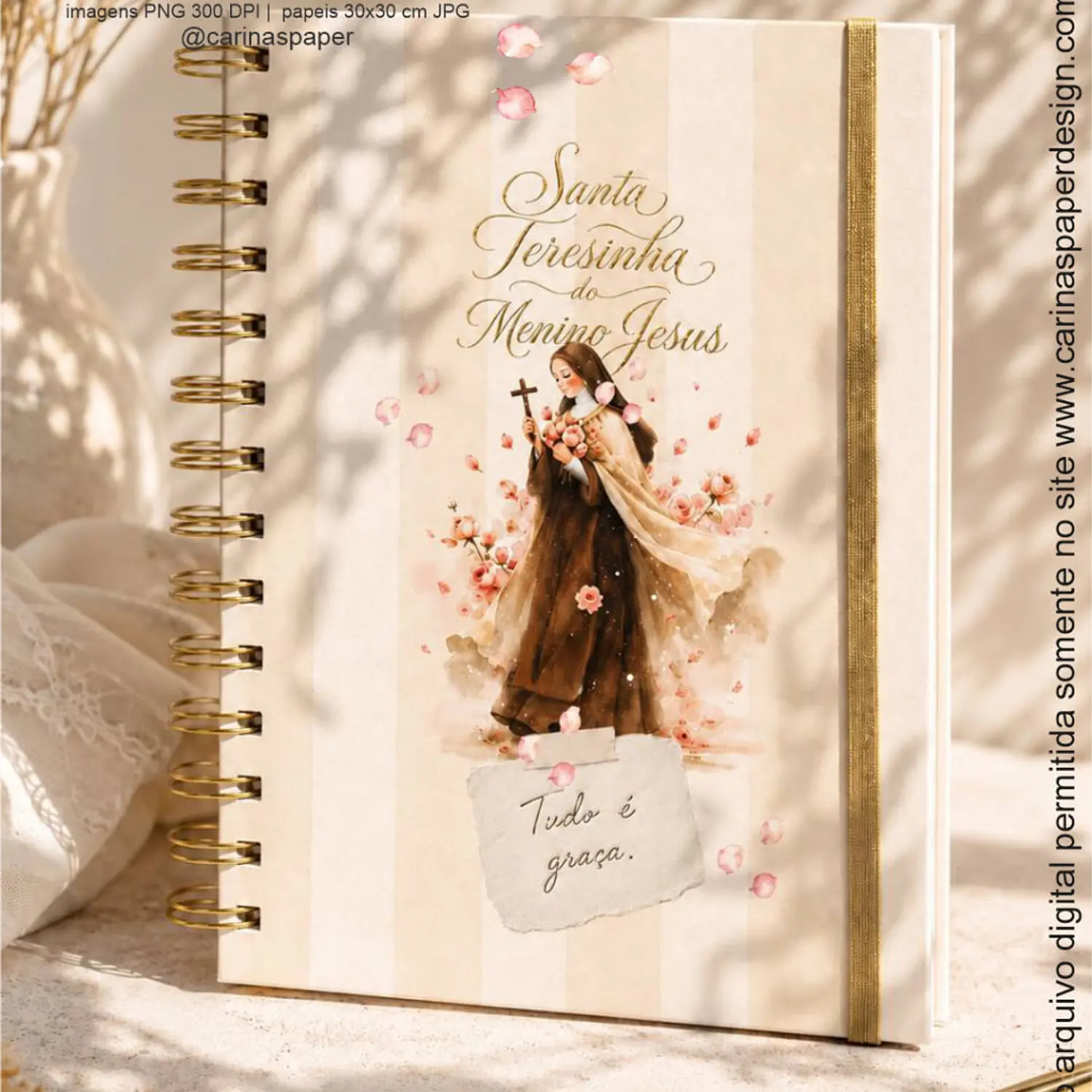 Kit Digital Santa Teresinha - Carinas Paper 10