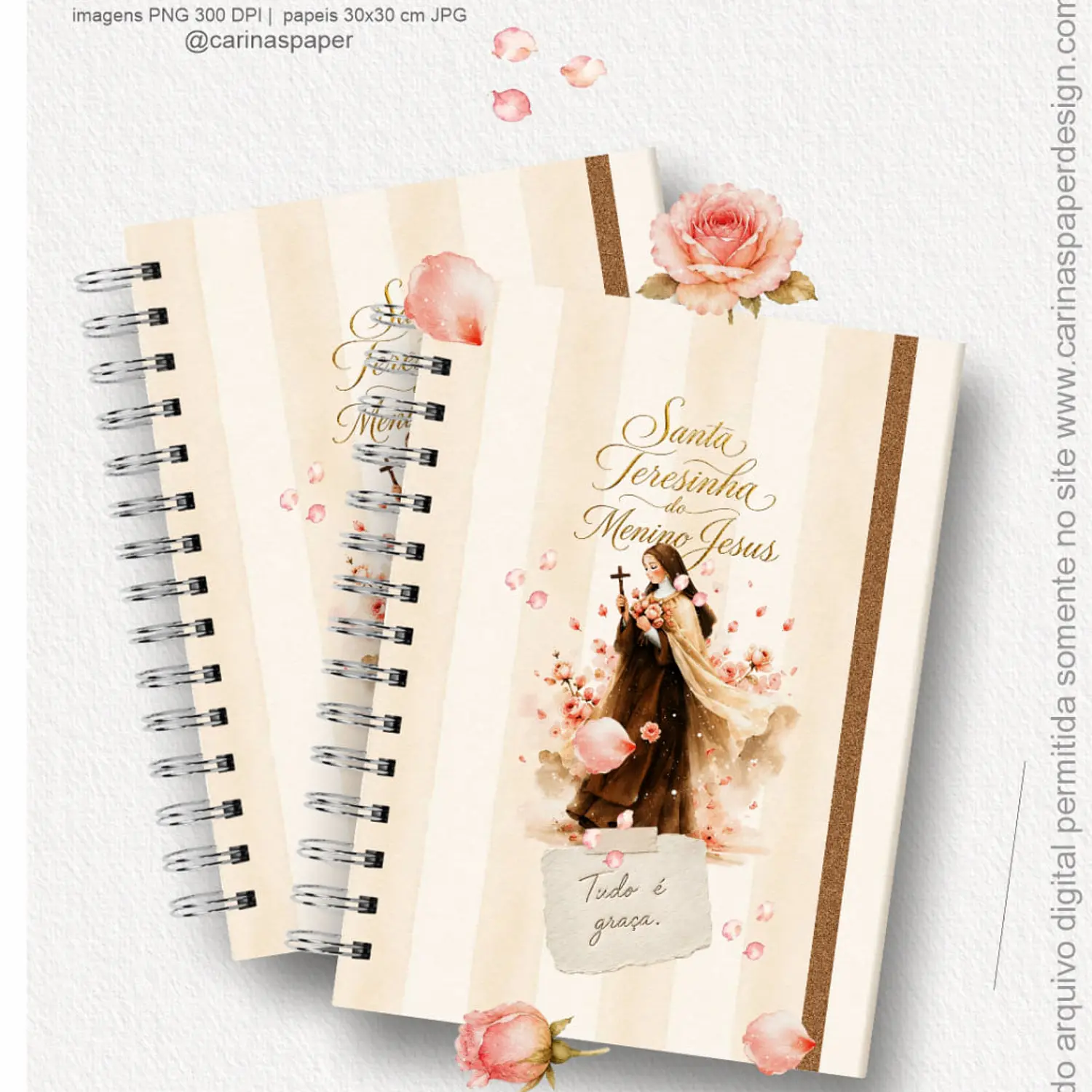Kit Digital Santa Teresinha - Carinas Paper 4