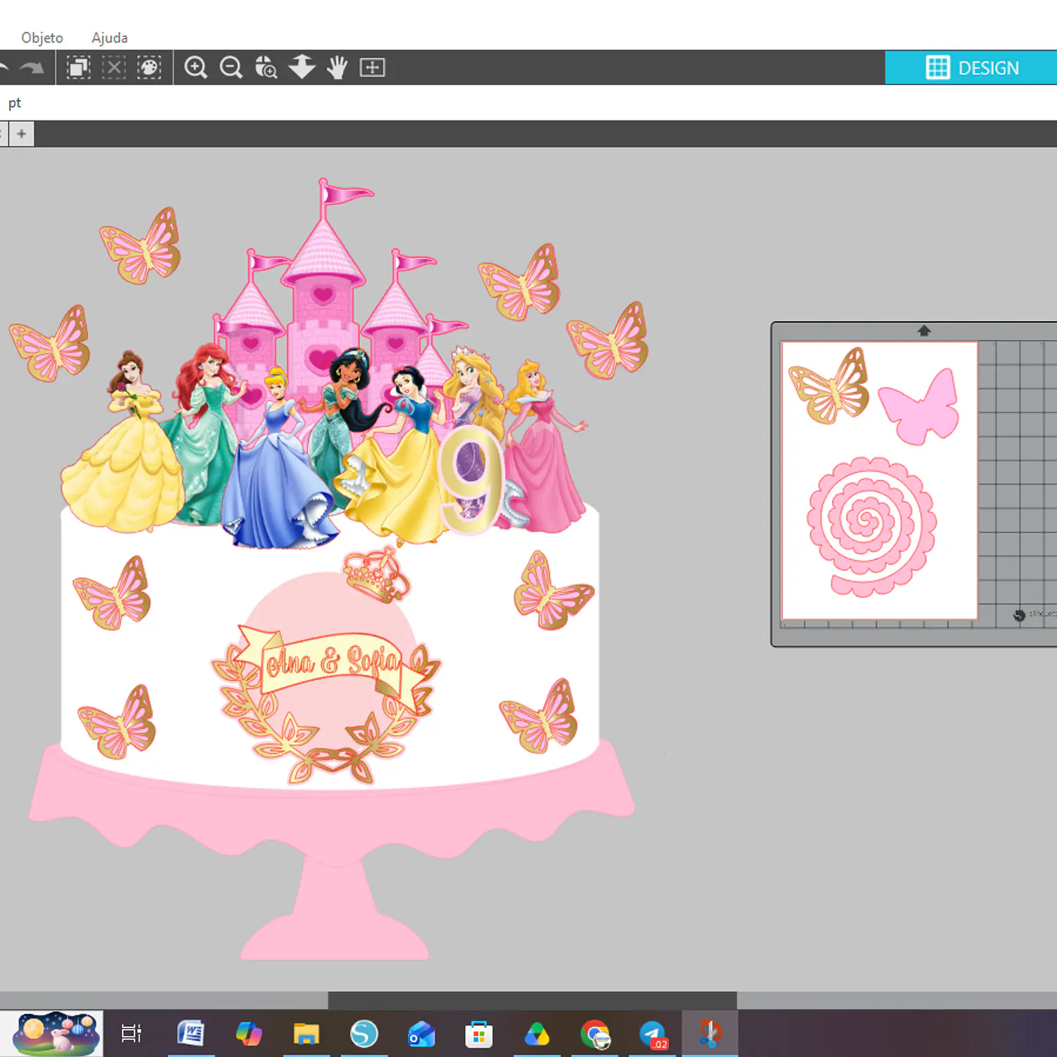 Arquivo Topo Princesas Disney Com Borboletas