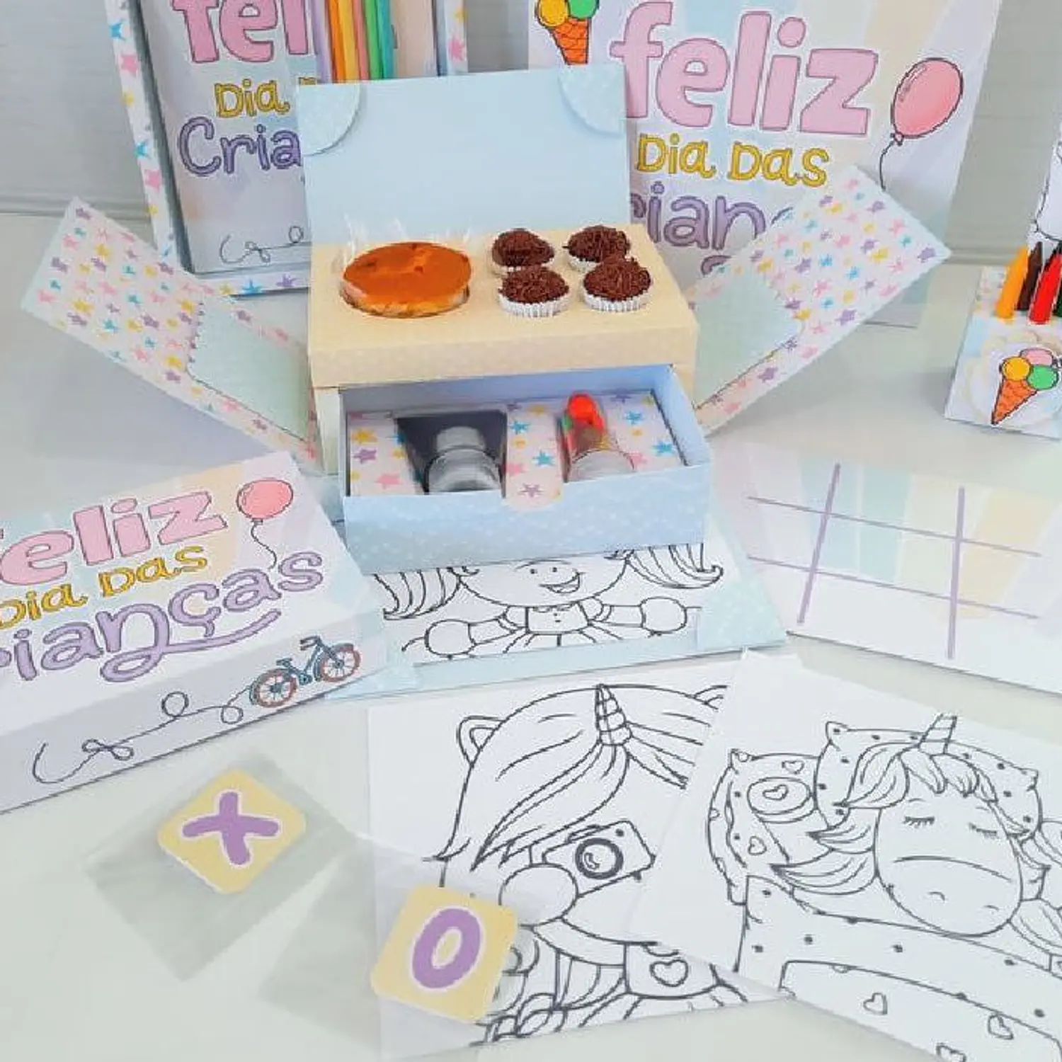 Arquivo Kit Dia das Crianças Menina - Pdf e Studio 3