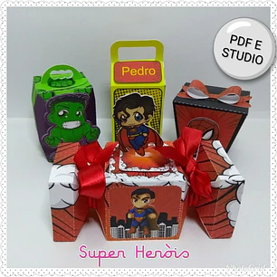 Arquivo Super Heróis Cute - Realista - Pdf e Studio