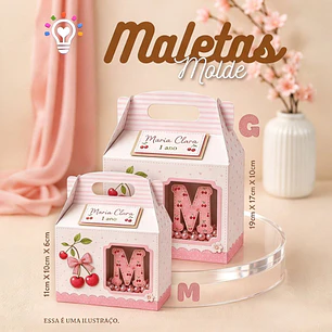 Arquivo Caixa Maleta - Molde Limpo - Criar bv