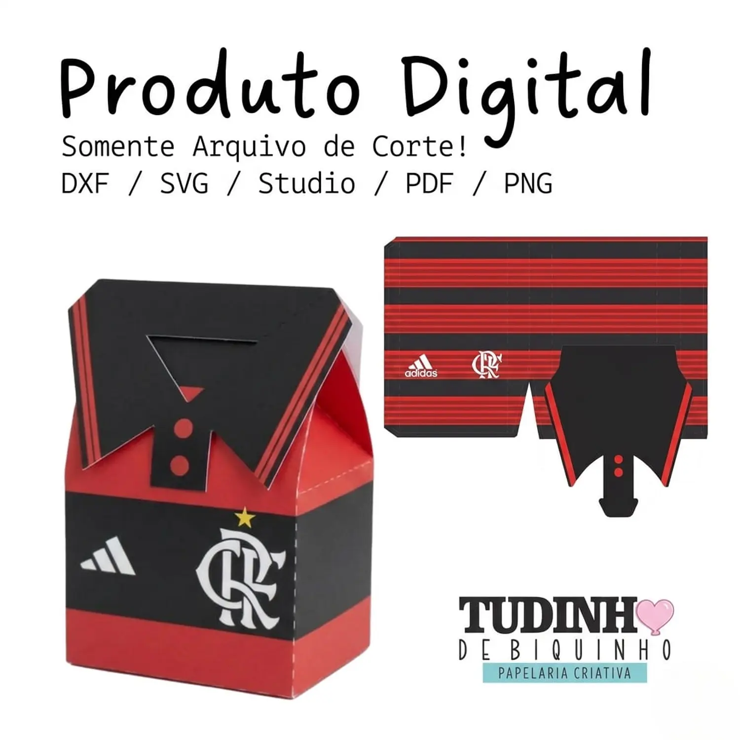 Arquivo Caixa Camisa Flamengo - Pdf e Studio