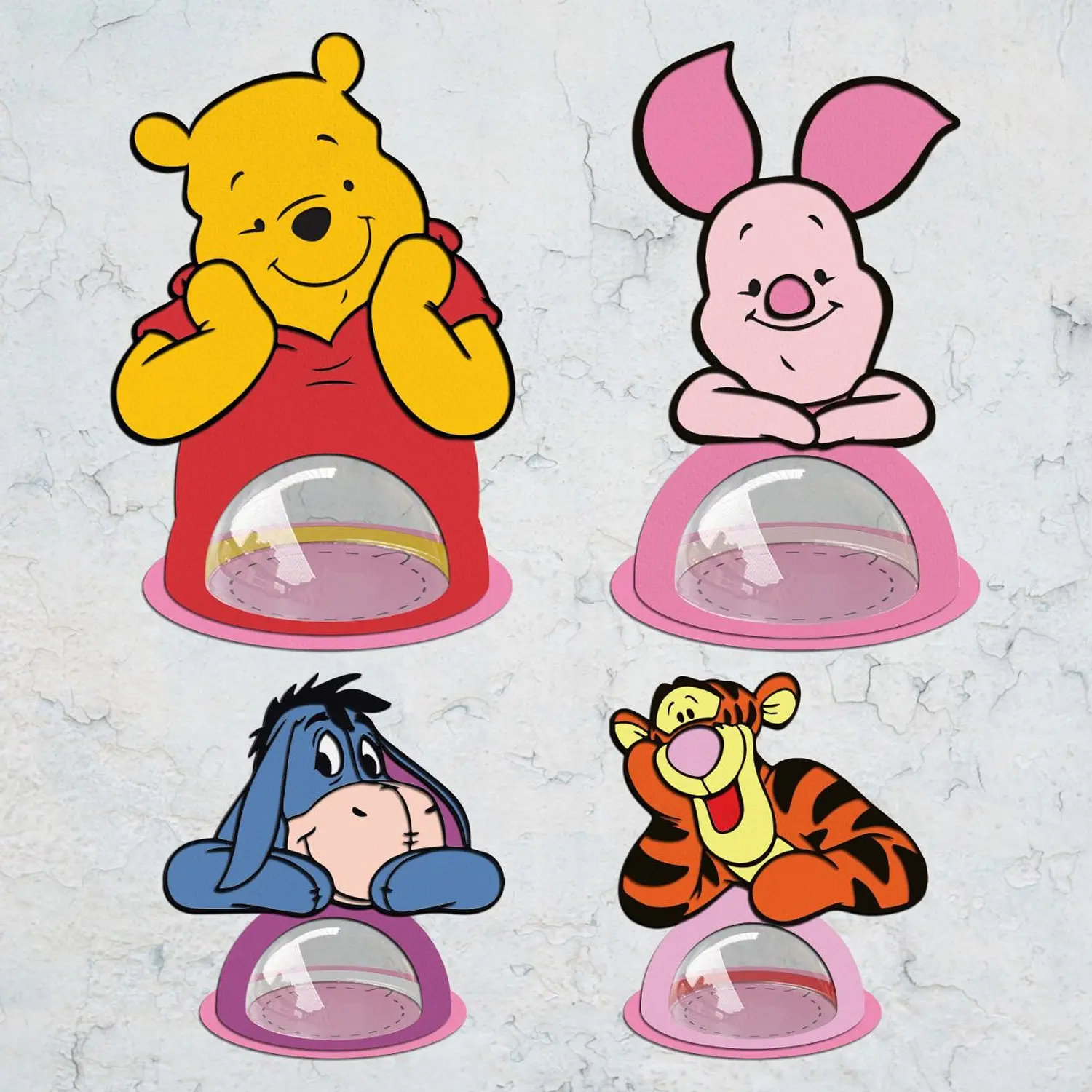 Arquivo Kit Cúpulas Porta Doces Ursinho Pooh e Amigos 1