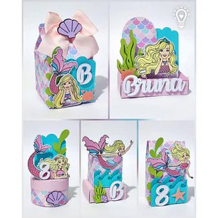 Arquivo Barbie Sereia - Pdf e Studio