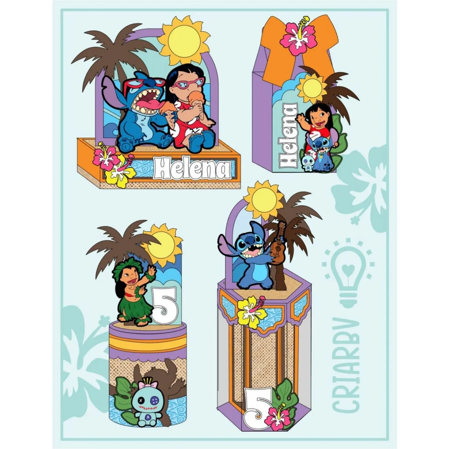 Arquivo Cenarismo Lilo e Stitch - Pdf e Studio - Criar bv