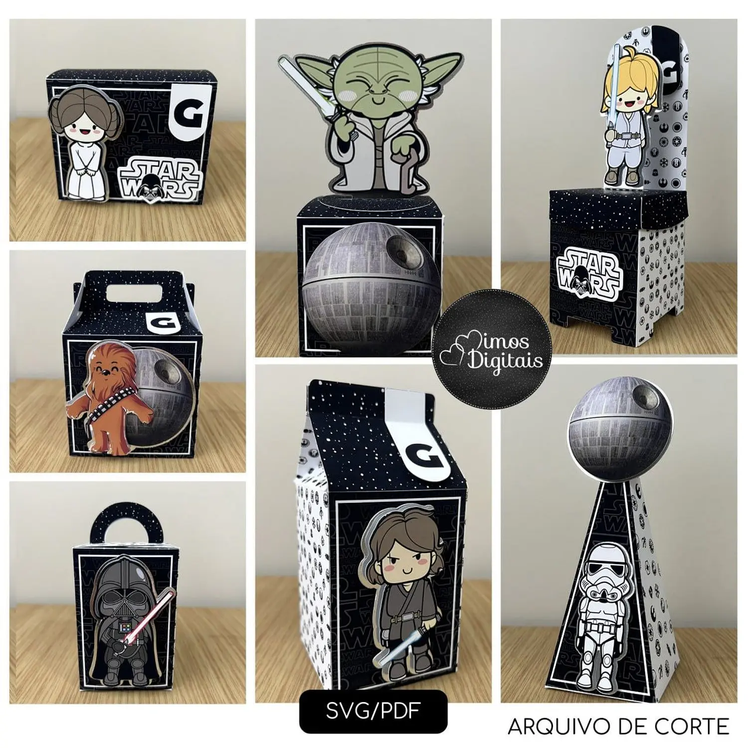 Arquivo Star Wars - Pdf e Svg - Mimos Digitais