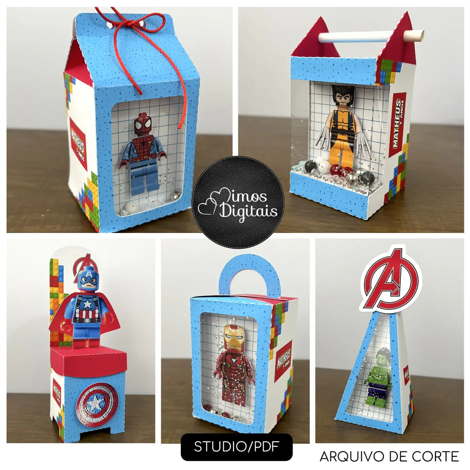 Arquivo Lego Vingadores Luxo - Pdf e Studio - Mimos Digitais