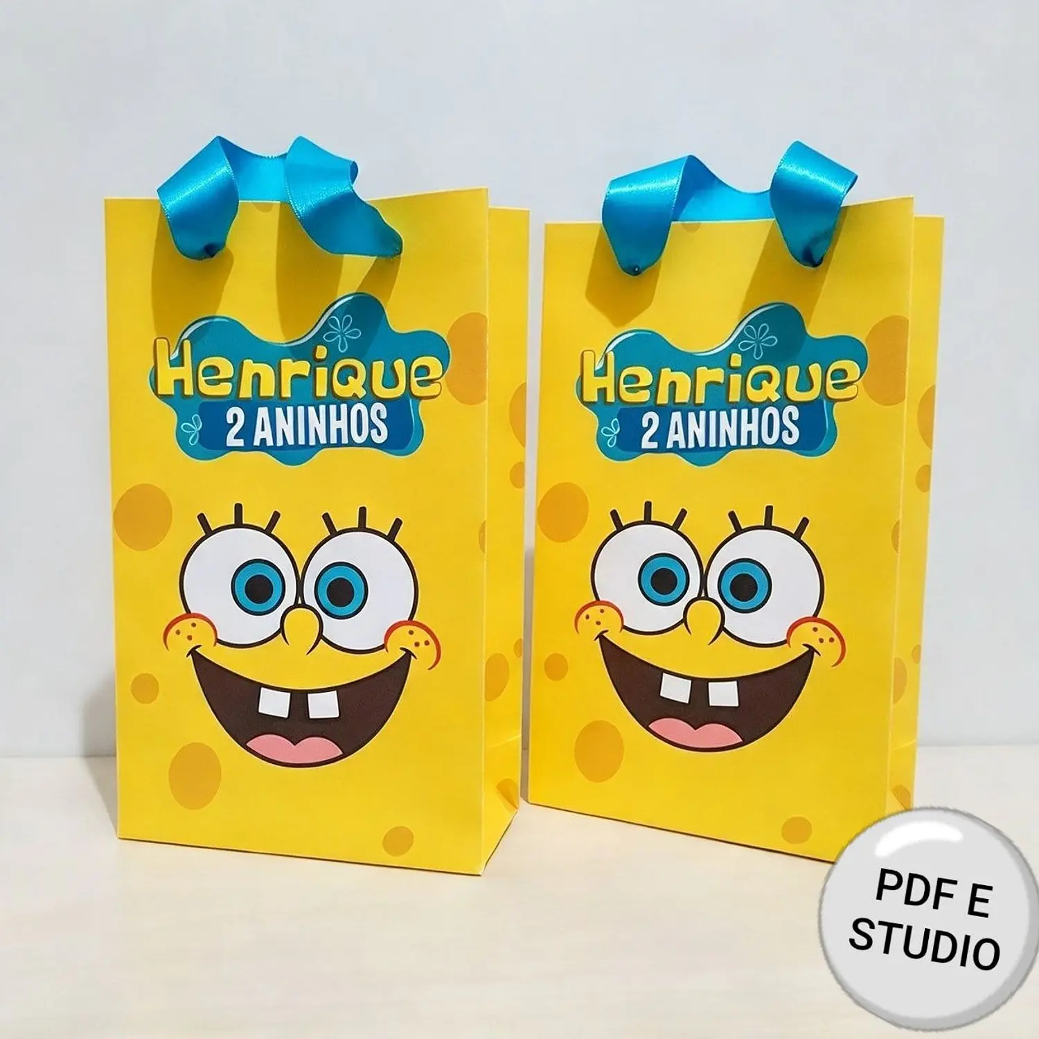 Arquivo Sacolinha Bob Esponja - Pdf e Studio - Desenhando Arts 1