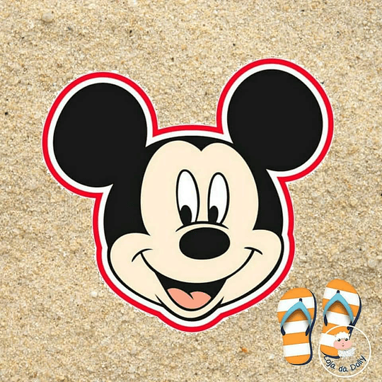 Toalha Praia Formato MICKEY 