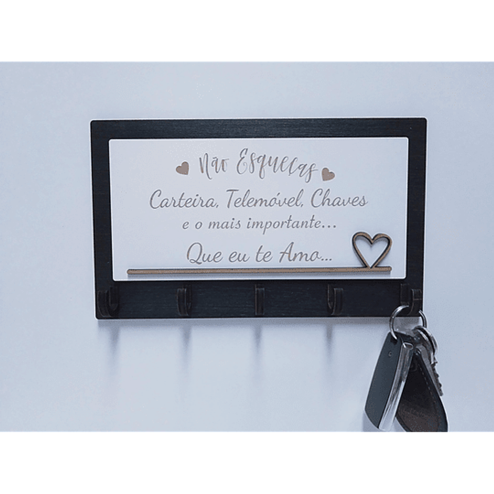 Chaveiro de Parede NÃO ESQUEÇAS Personalizado (várias opções) 2