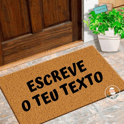 Tapete Entrada ESCREVE O TEU TEXTO Personlizado