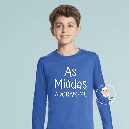 T-shirt Manga Comprida ADORAM-ME (várias opções) - Criança e Adulto