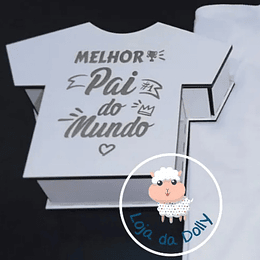 Caixa Presente T-SHIRT Personalizada (várias opções)