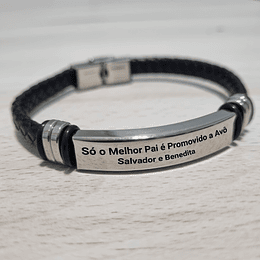 Pulseira PROMOVIDO/A  Personalizada (várias opções - aço e pele) - Adulto 