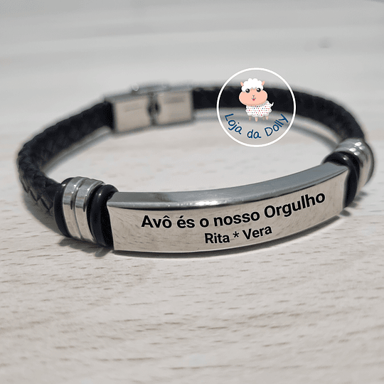 Pulseira QUALQUER TEXTO Mod.1 Personalizada