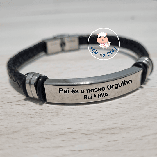 Pulseira QUALQUER TEXTO Mod.1 Personalizada